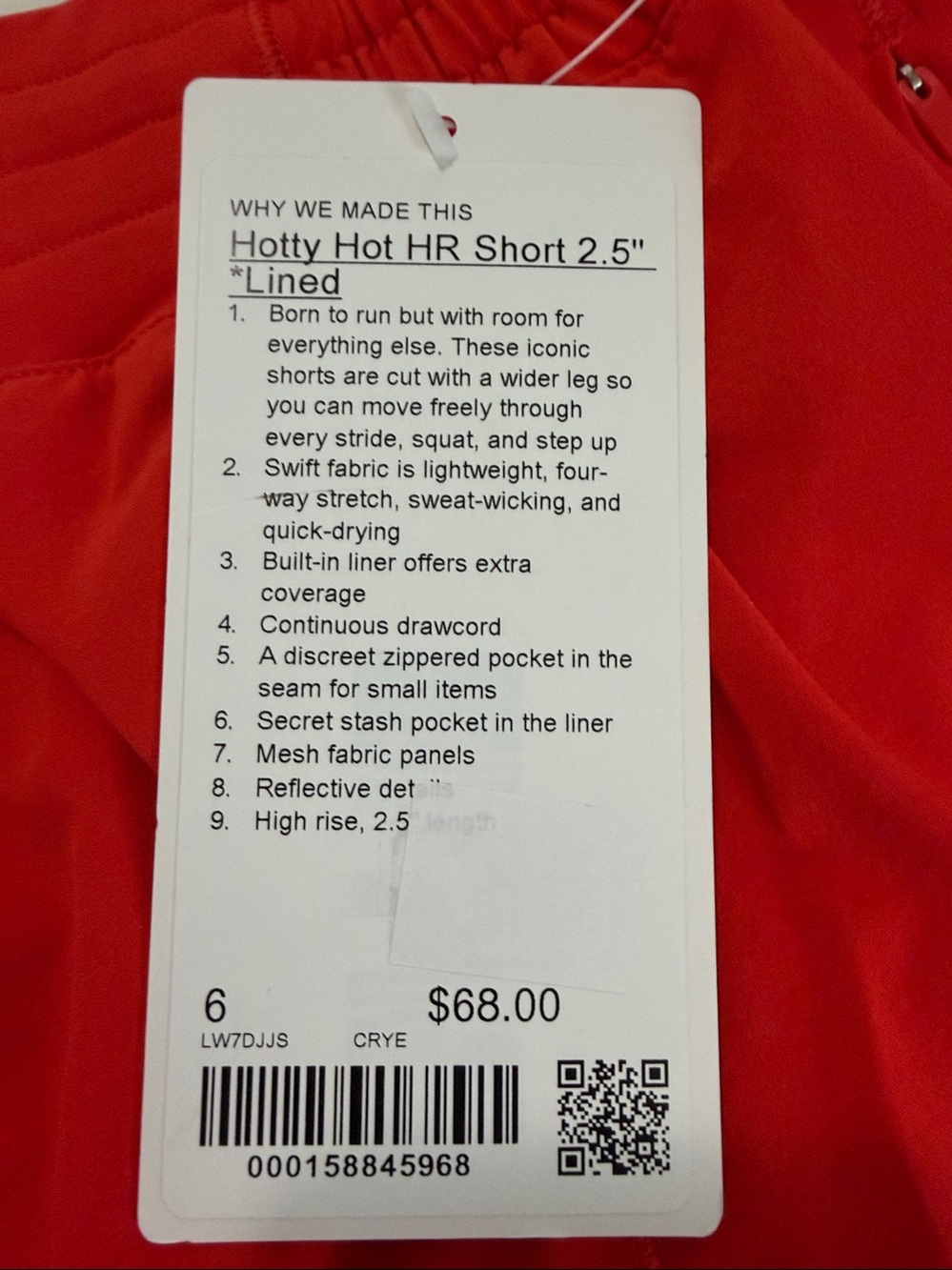 Lululemon - Hotty  Hot High Rise Short 2.5” - Size 6 & 8 - NWT - Picture 5 of 8